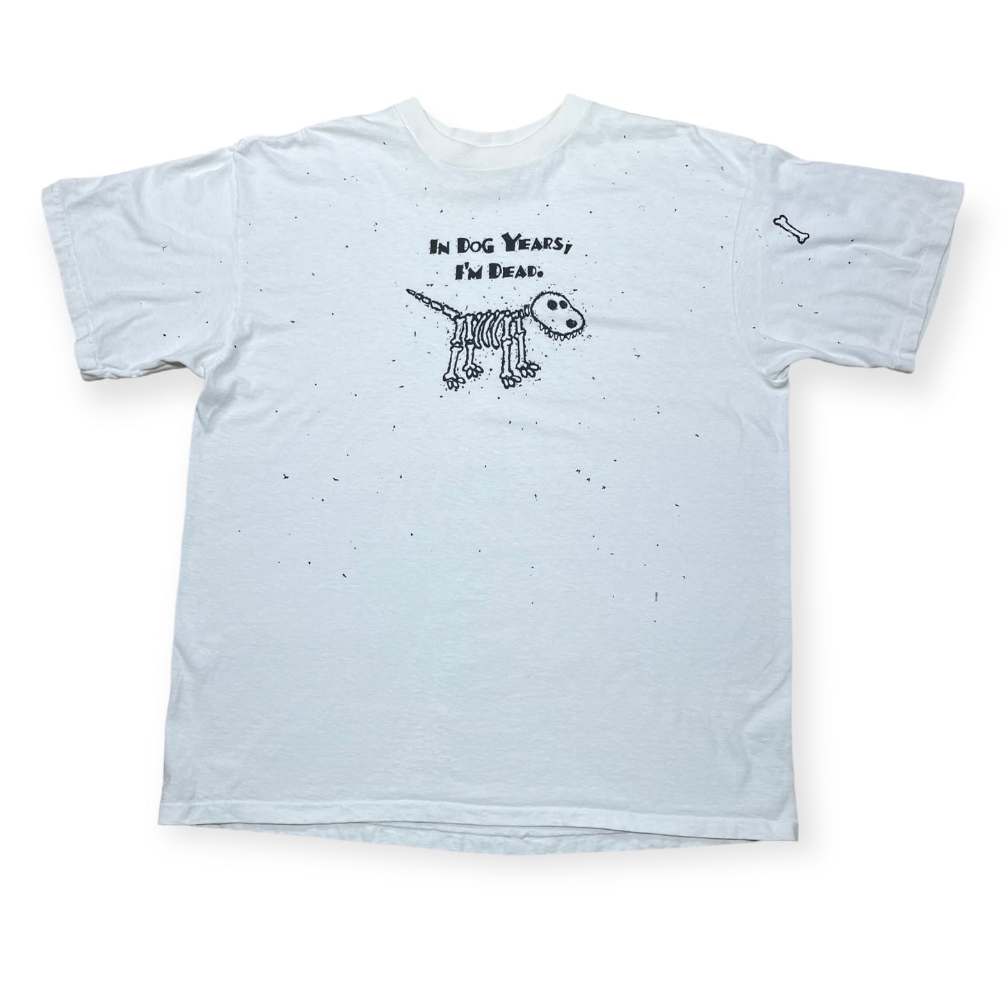 In dog years, i'm dead single stitch nature tee (XL)