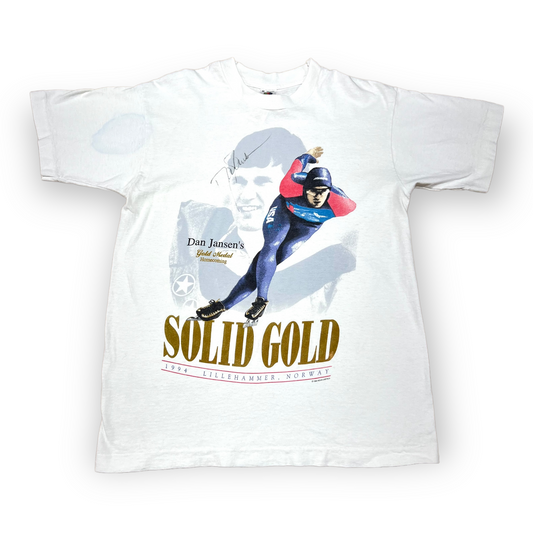 1994 Dan Jansen Gold Medal Homecoming single stitch sports tee (M)
