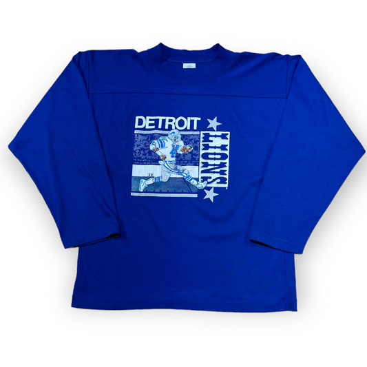 1990's Detroit Lions single stitch long sleeve sports tee (M)
