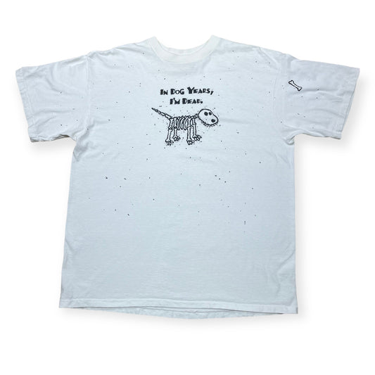 In dog years, i'm dead single stitch nature tee (XL)