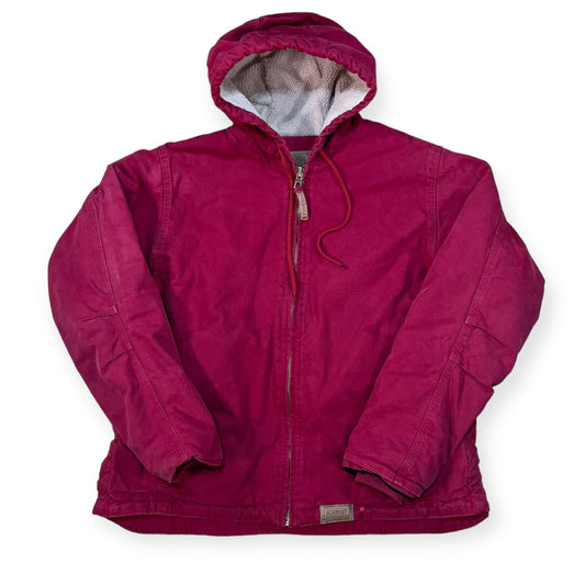 C.E. Schmidt fleece lined hooded workwear jacket (L)