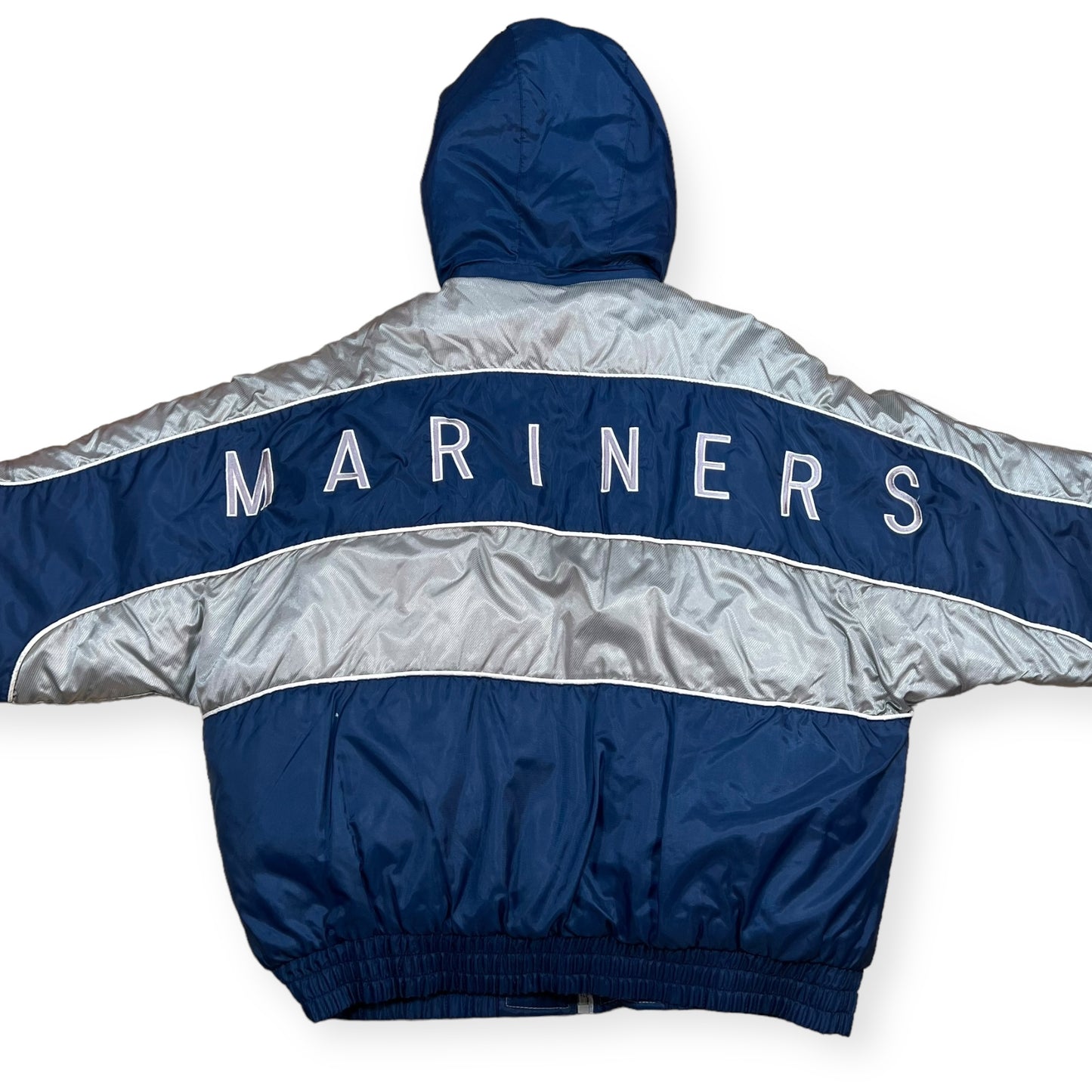 1990's Seattle Mariners hooded sports puffer jacket (XL)