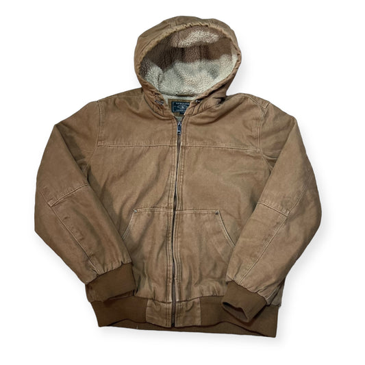 G.H. Bass & Co. fleece lined hooded workwear jacket (L)