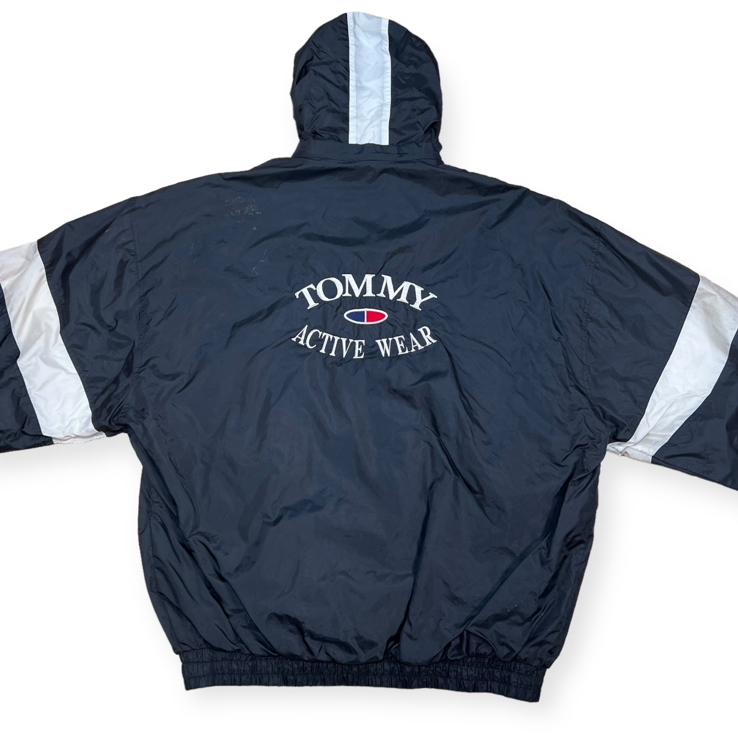 Tommy Active Wear hooded windbreaker jacket (XL)