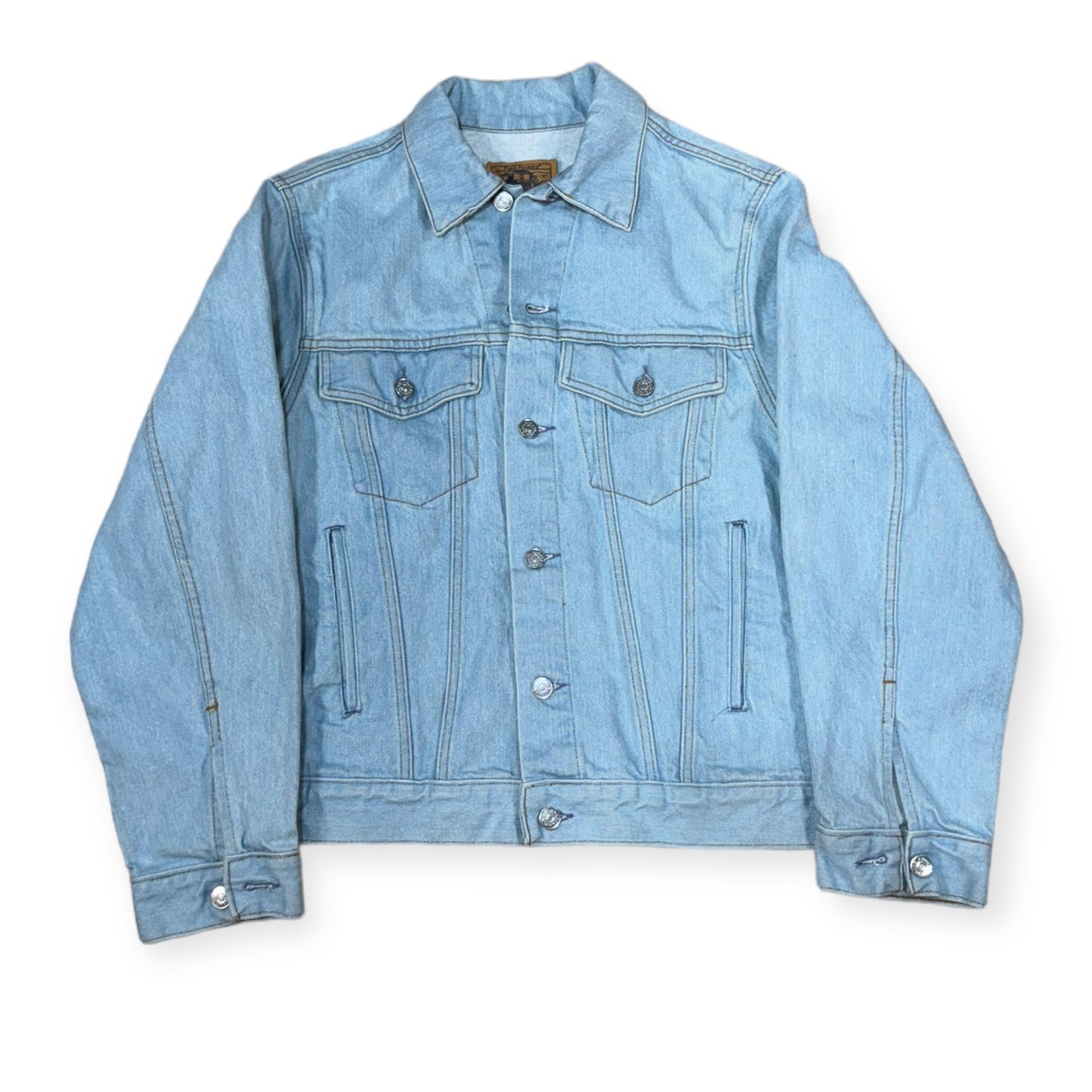 Plain Pockets light wash denim jacket (S/M)