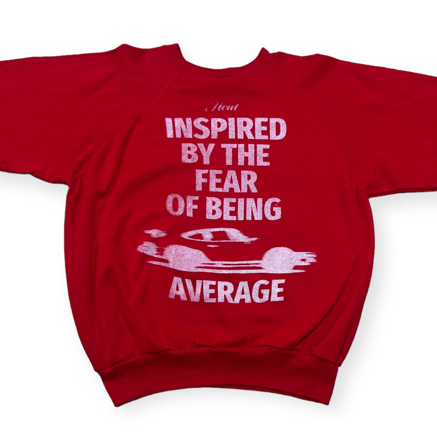 Inspired by the fear of being average Heat merch crewneck sweatshirt (M)