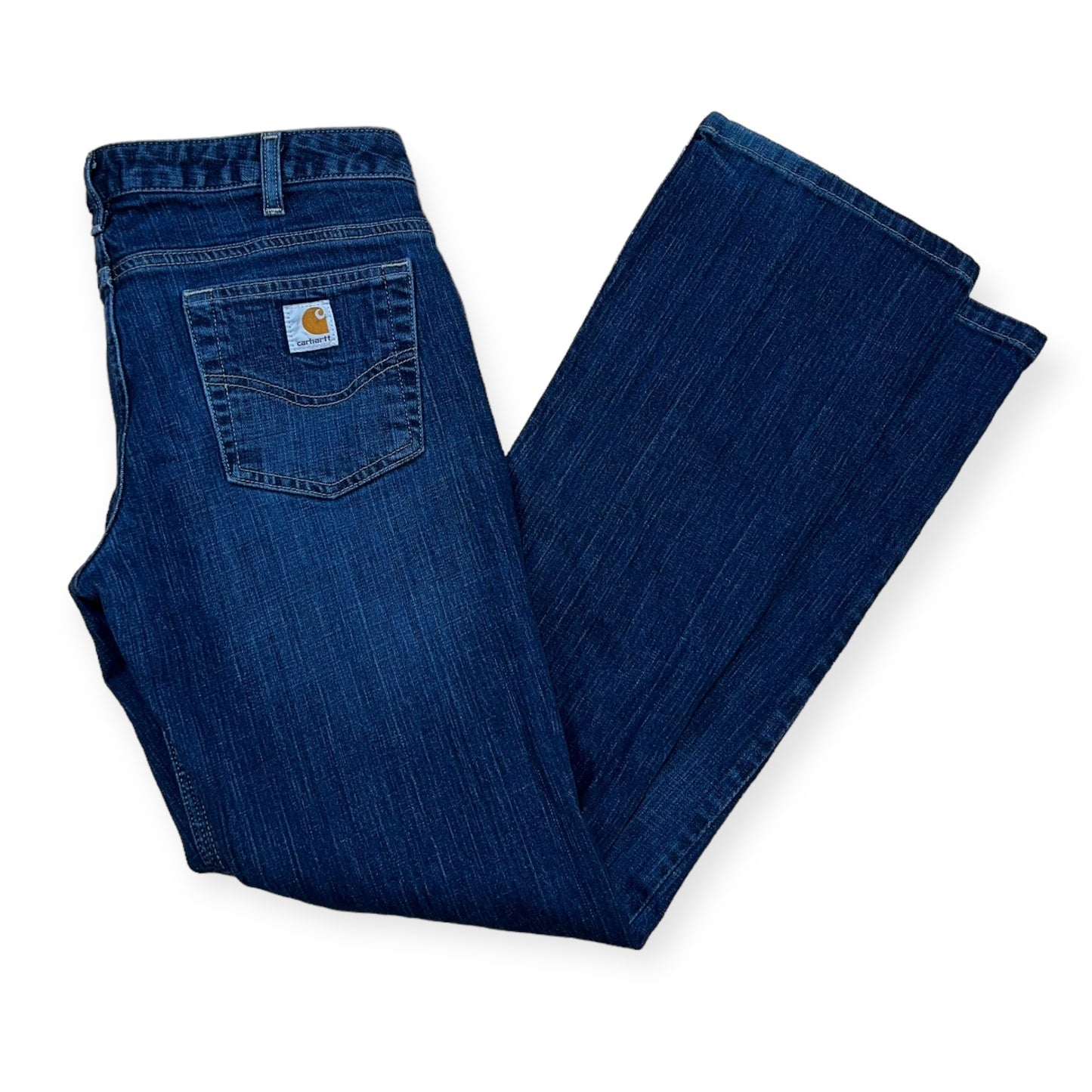 Carhartt flared dark blue denim pants (32X33)