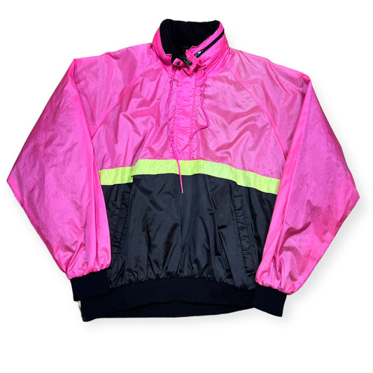 1990's neon windbreaker jacket (L)