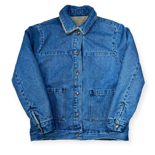 Denim fleece lined jacket (XS)