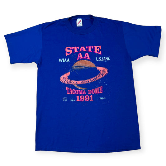 1991 State Basketball Championships single stitch sports tee (M)