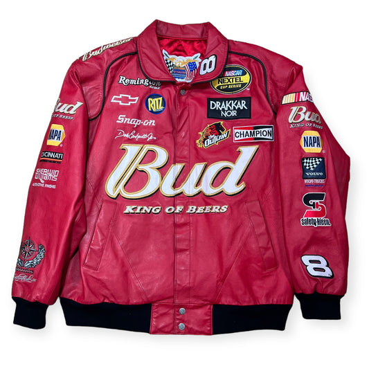 Dale Earnhardt Jr. Bud leather racing jacket (XL)