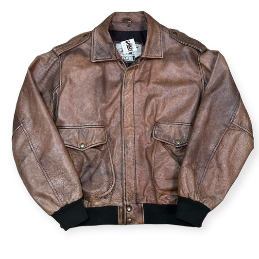 Mach 1 USA leather bomber jacket (XL)