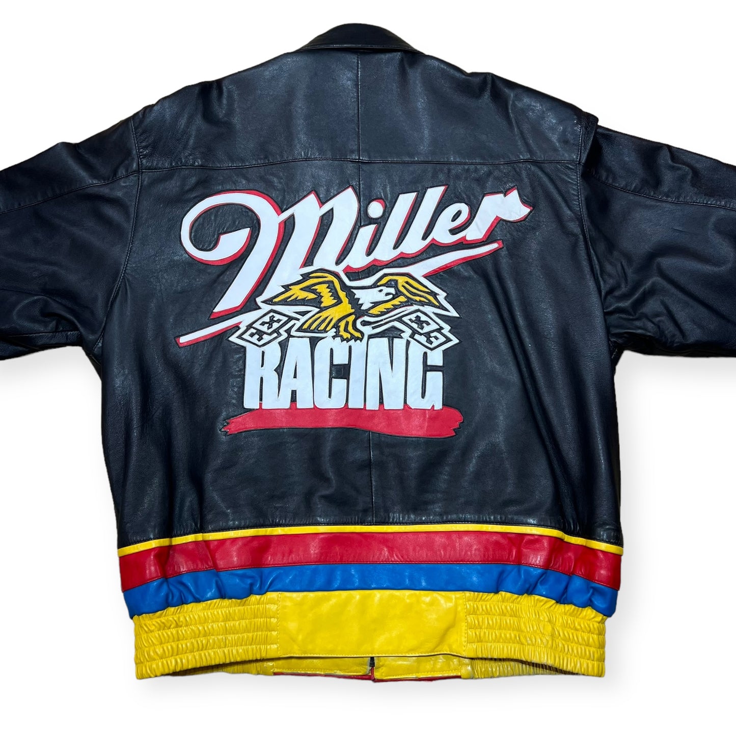 Rusty Wallace Miller leather racing jacket (XL)