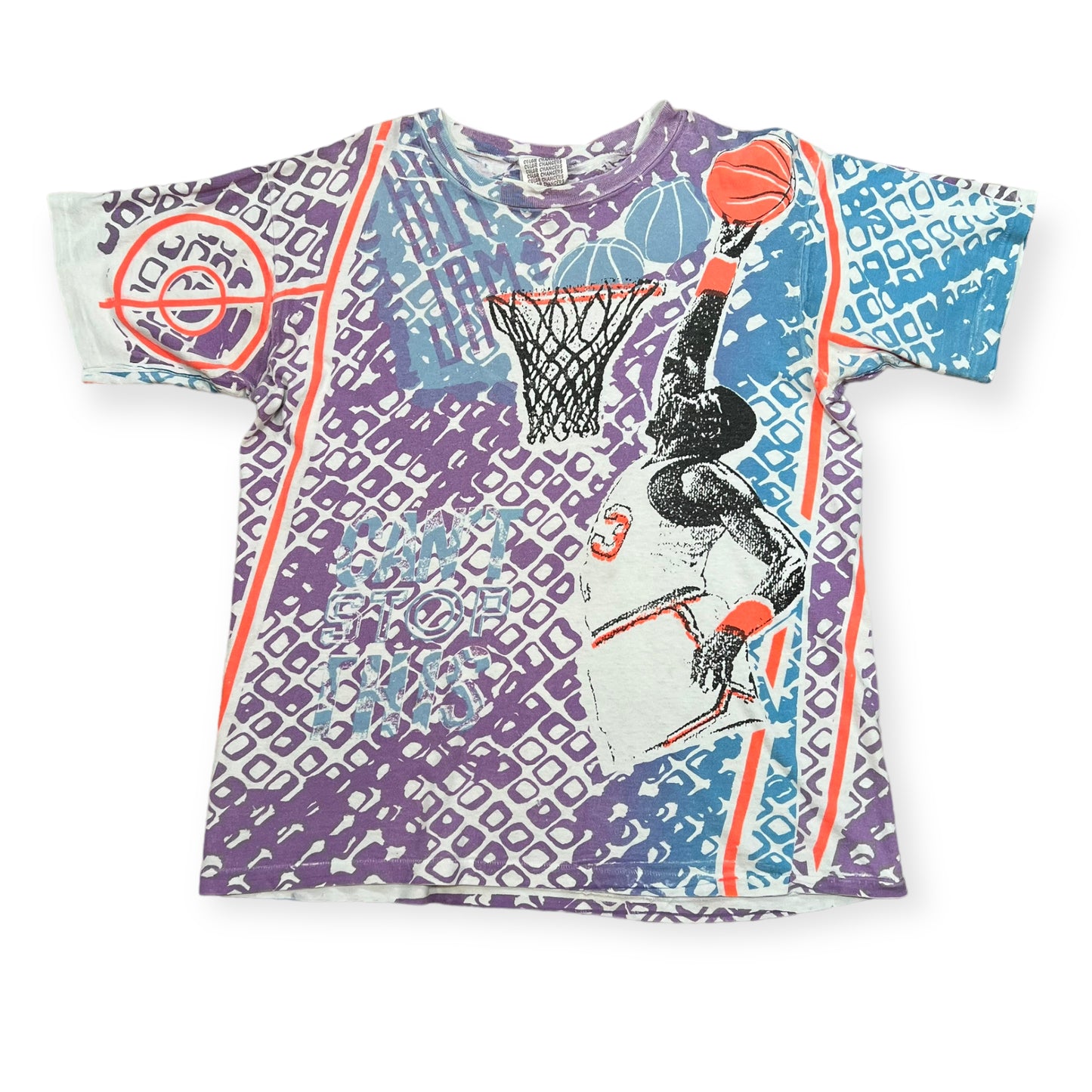 Can't Stop This all over print basketball single stitch sports tee (L)