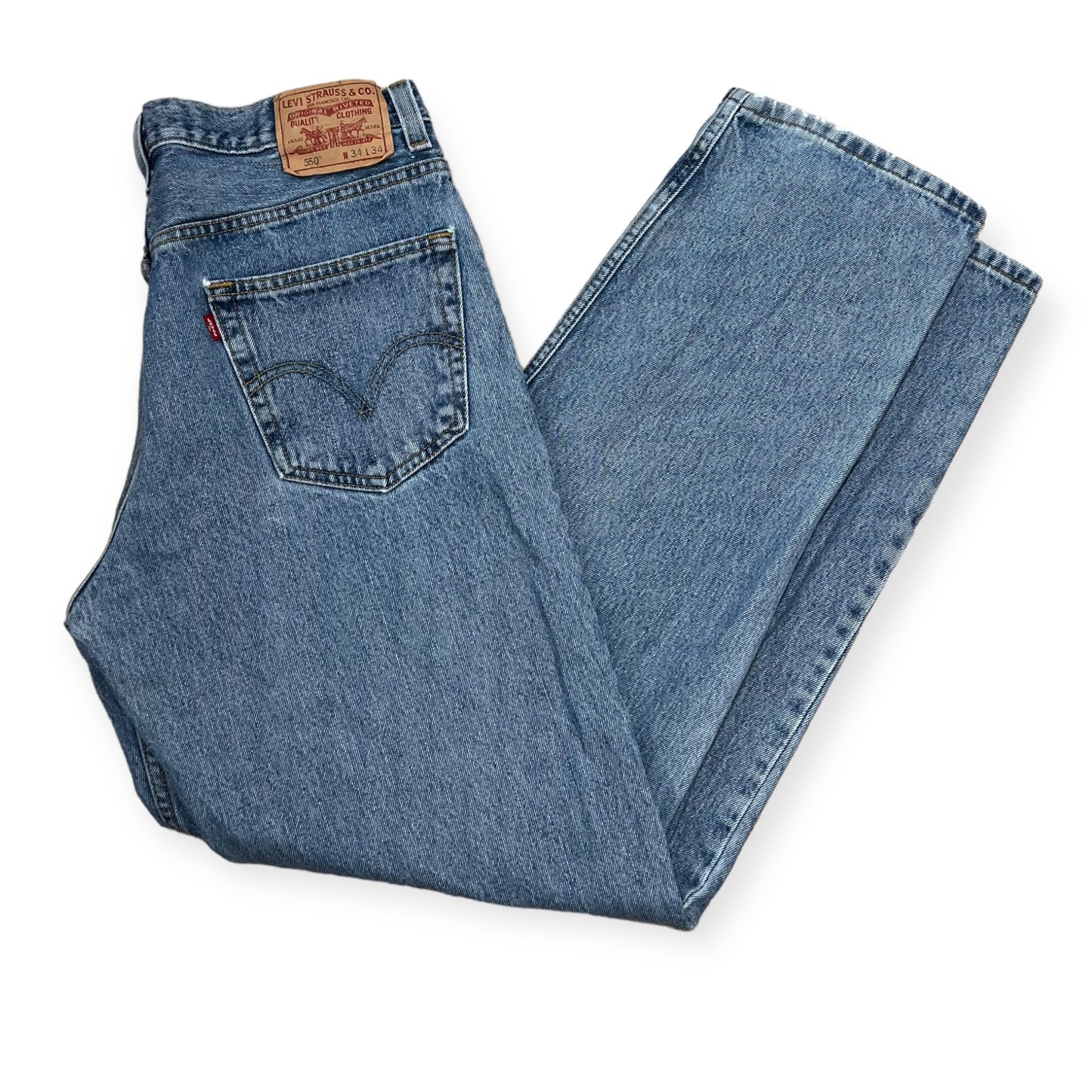 Levi's 550 relaxed fit blue denim pants (34X34)