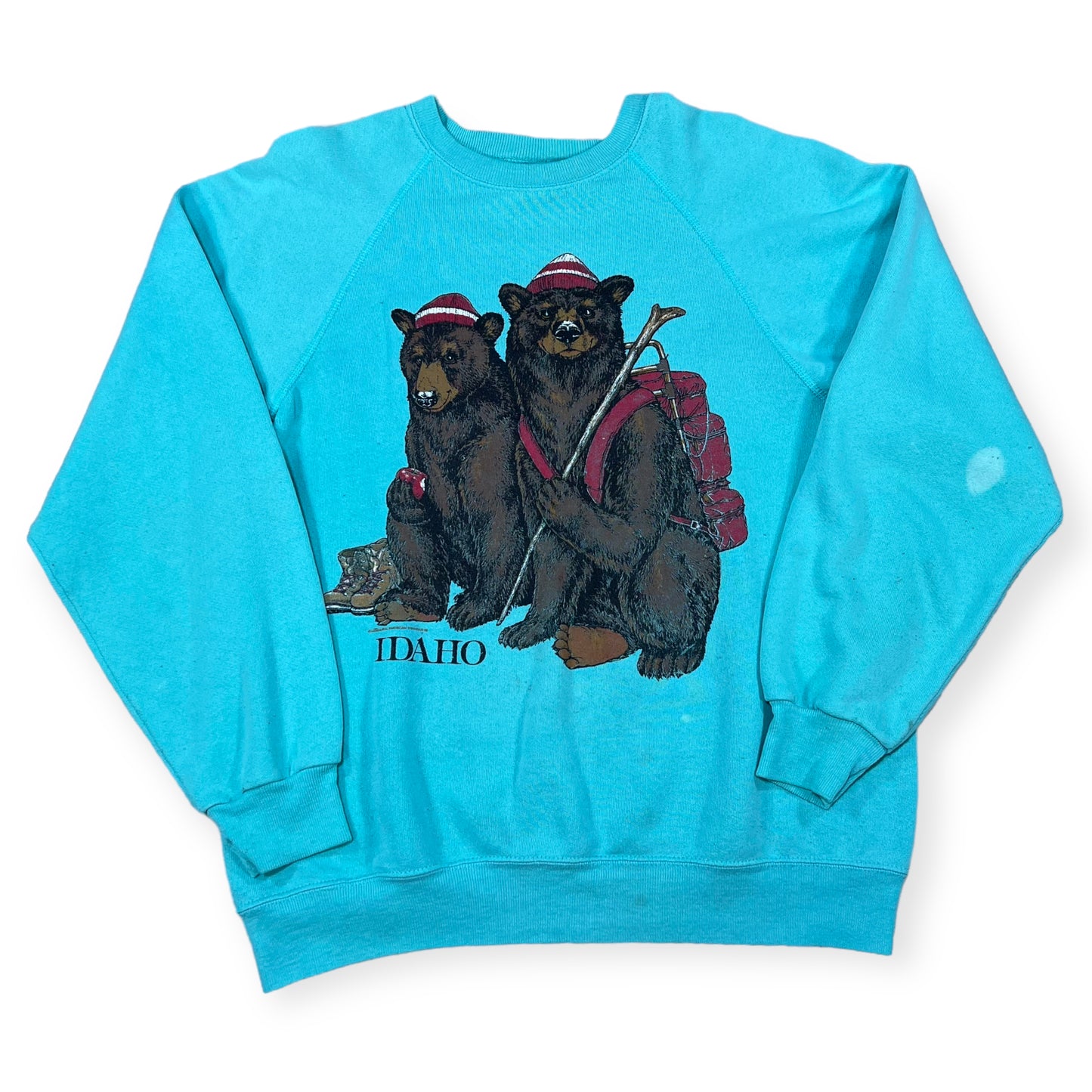 1980's Idaho Bear nature location crewneck sweatshirt (XL)