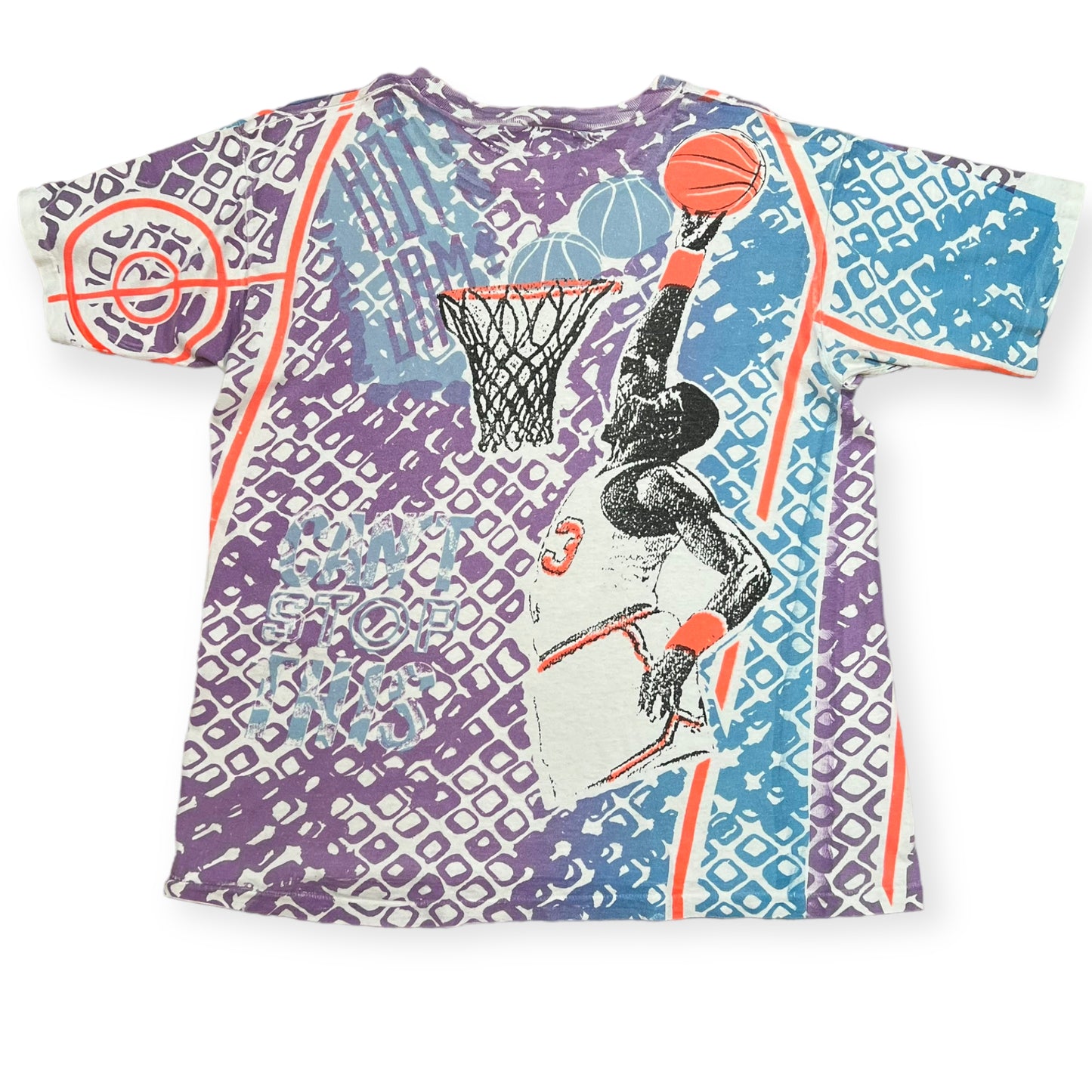 Can't Stop This all over print basketball single stitch sports tee (L)