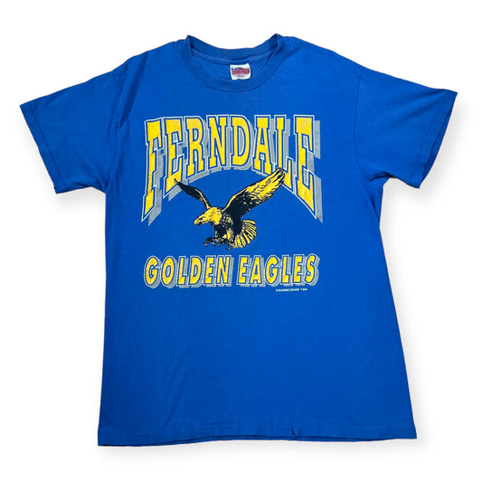 1990's Ferndale Golden Eagles single stitch school tee (L)