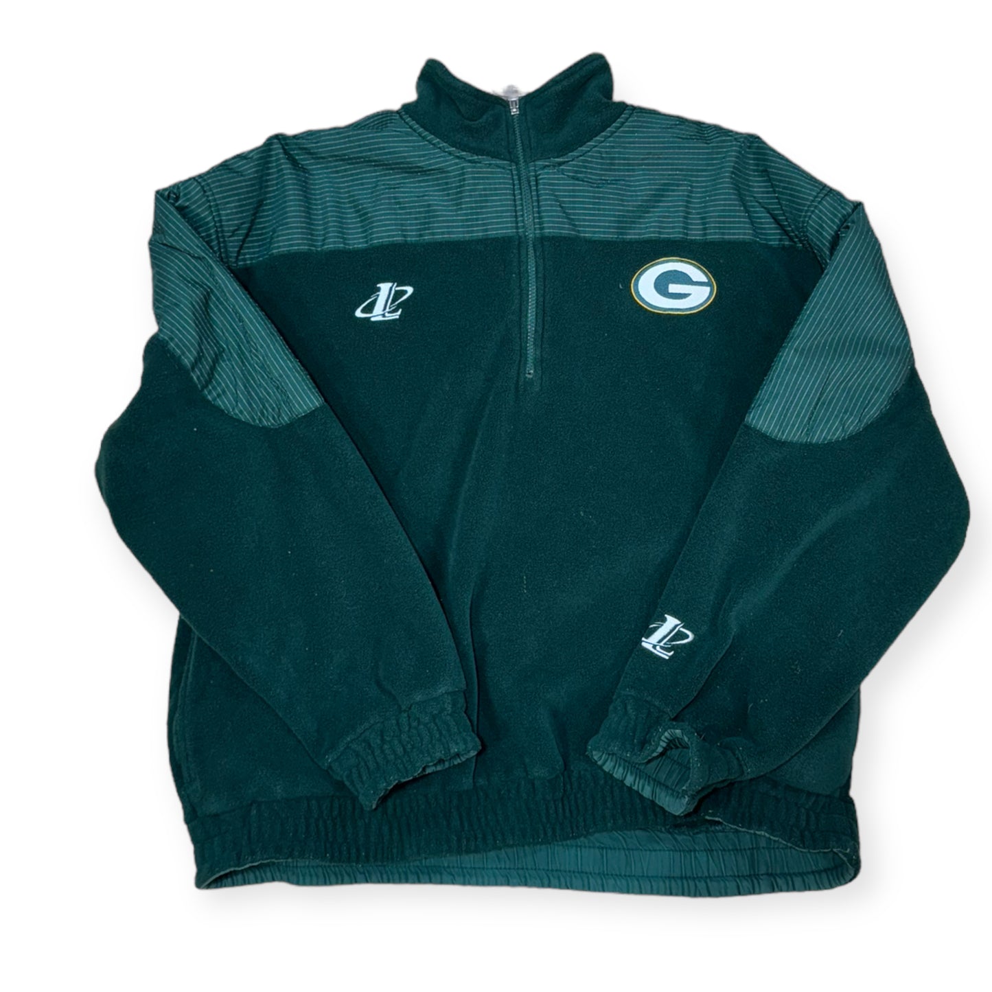 Green Bay Packers fleece quarter zip sports jacket (XL)