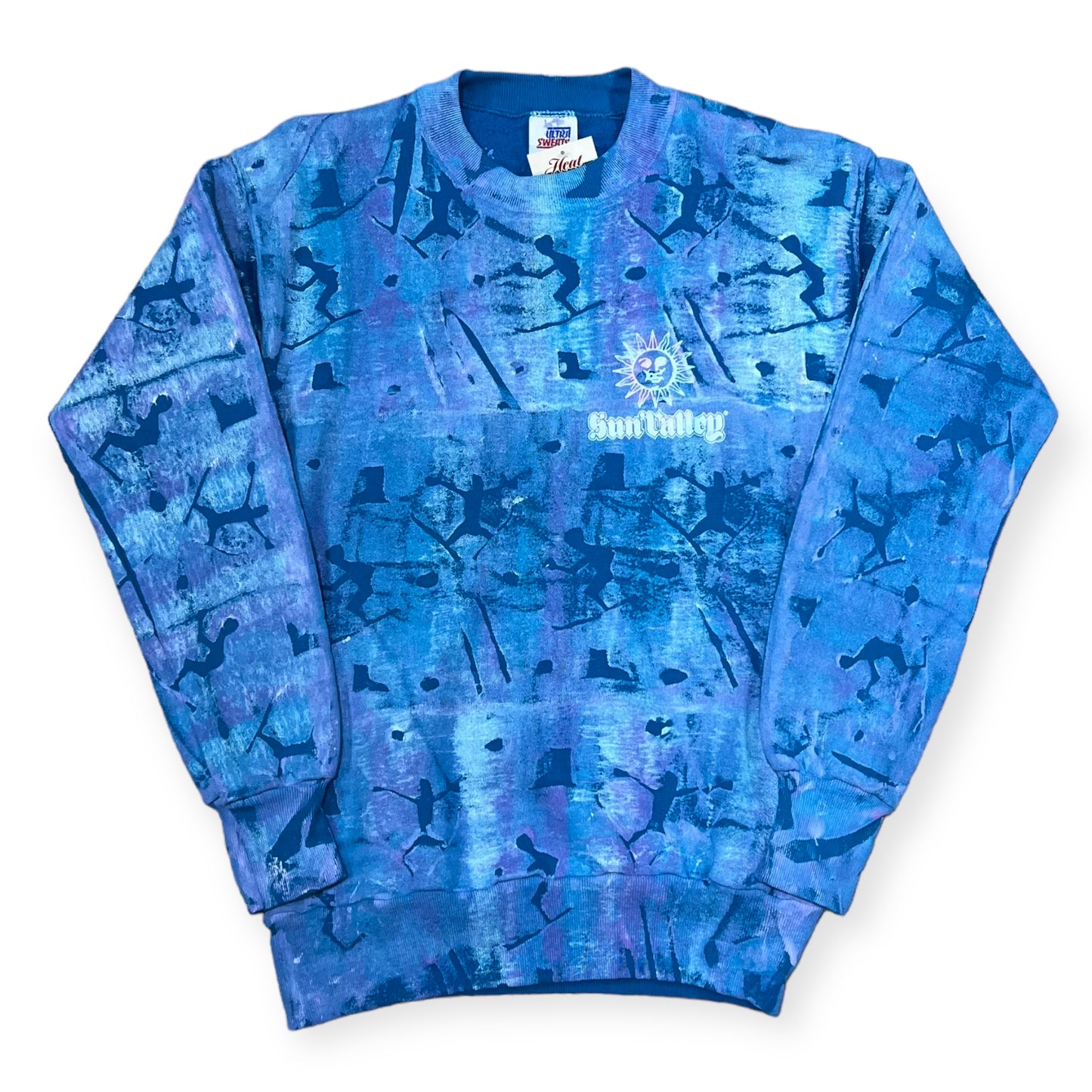 1990's Sun Valley all over print crewneck sweatshirt (S)