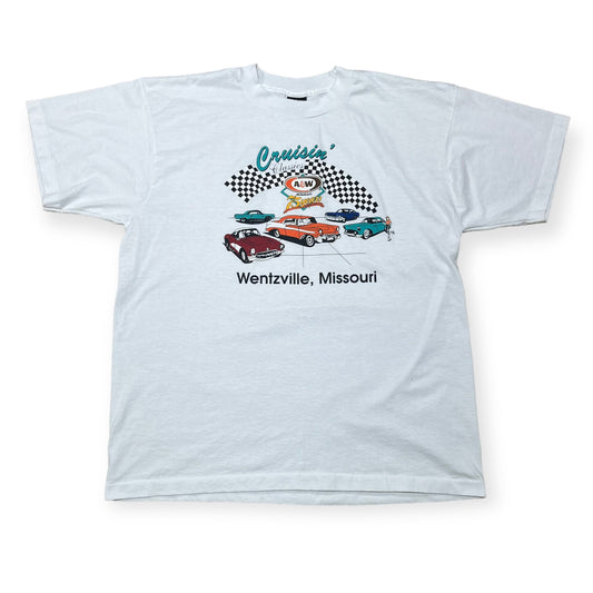 1990's Retro Car Wentzville, Missouri single stitch tee (XL)