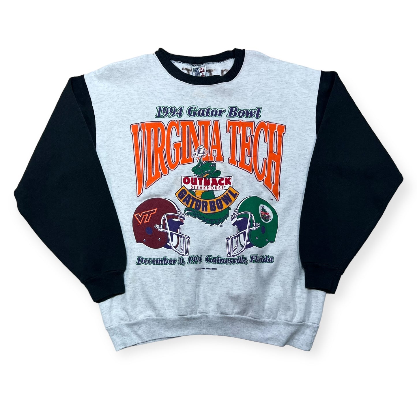 1994 Gator Bowl Virginia Tech University crewneck sweatshirt (L)