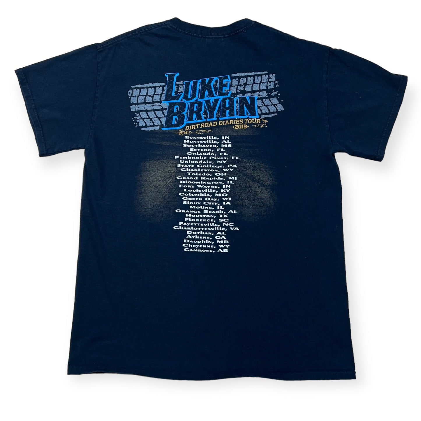 Luke Bryan Dirt Road Diaries tour tee (M)