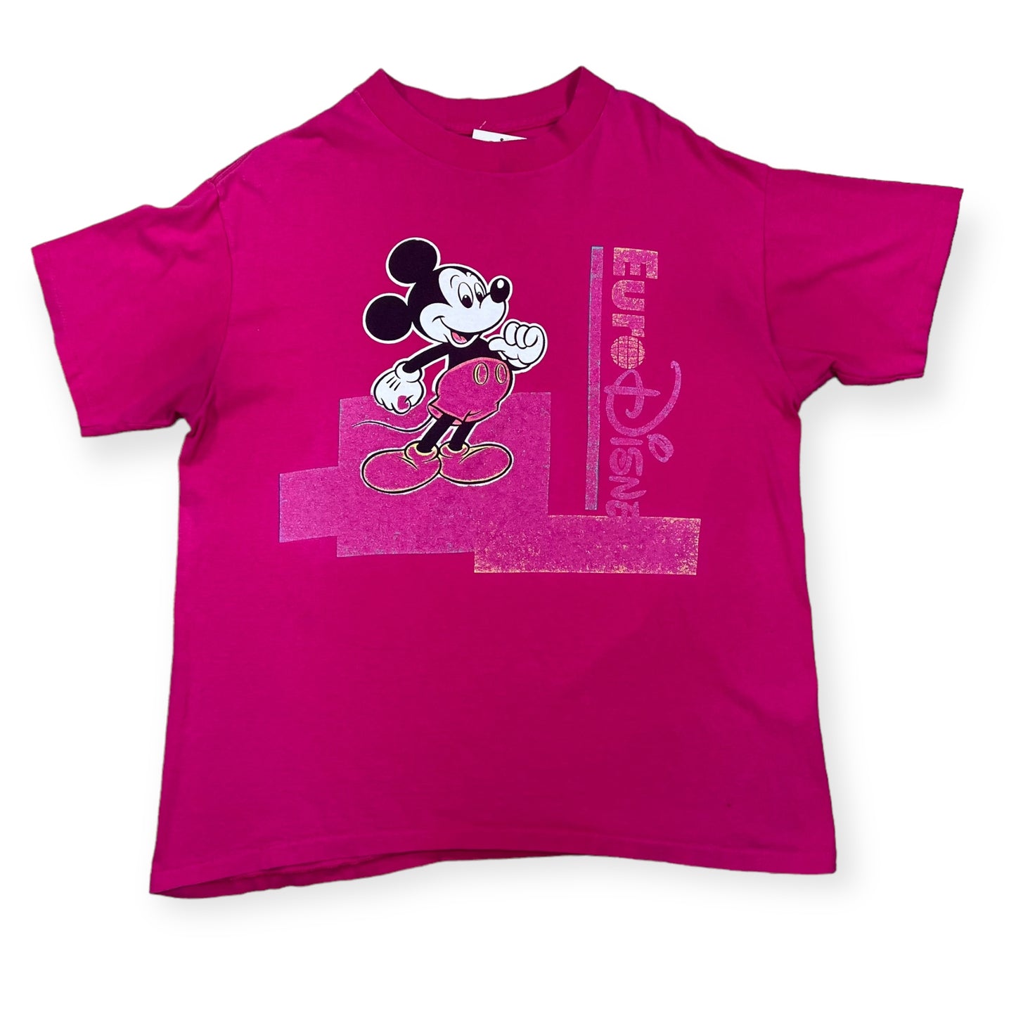 1990's Mickey Mouse Euro Disney single stitch cartoon tee (L)