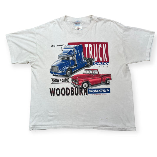 19905 Truck Drags single stitch car tee (XL)