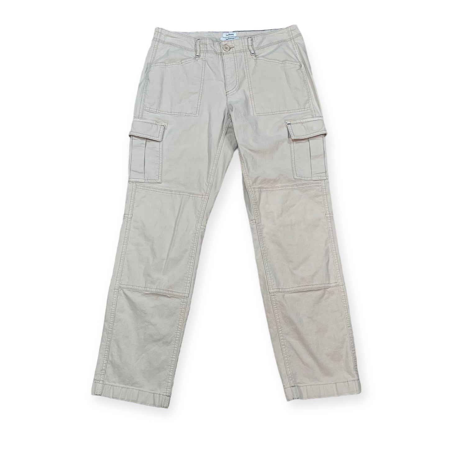 L.L Bean light tan cargo pants (33X28)