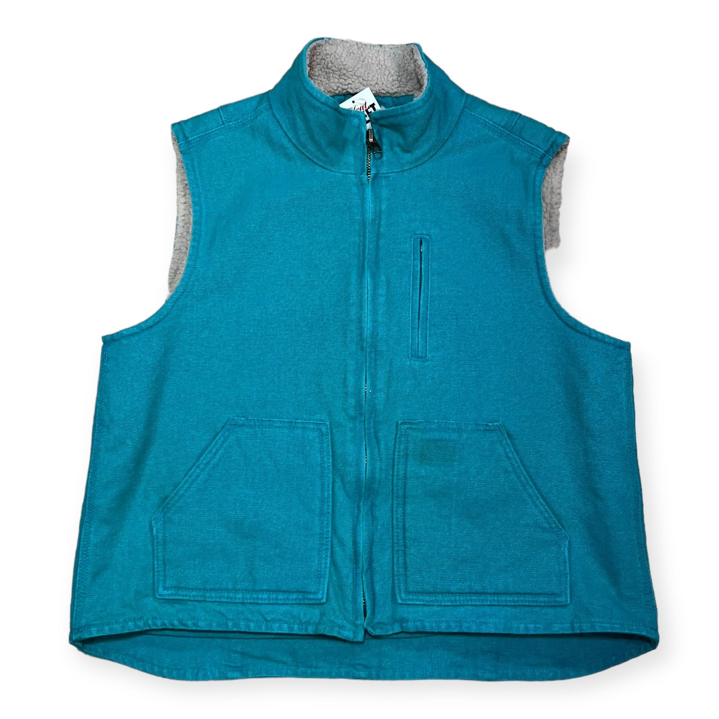 Sherpa lined workwear vest (L)