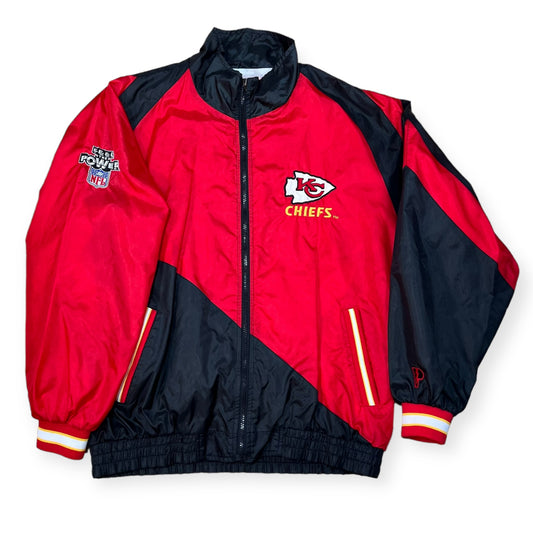 1990's Kansas City Chiefs sports windbreaker jacket (L)