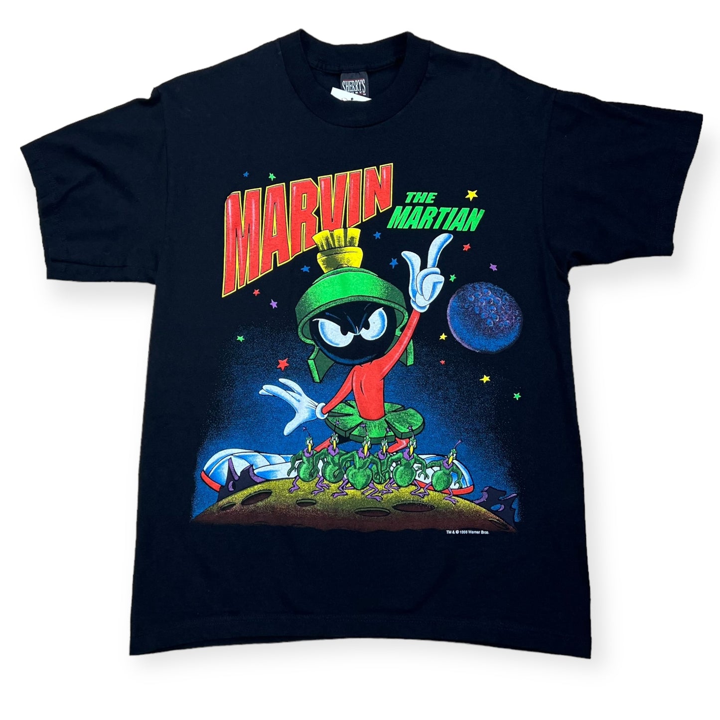 1996 Marvin the Martian cartoon tee (L)