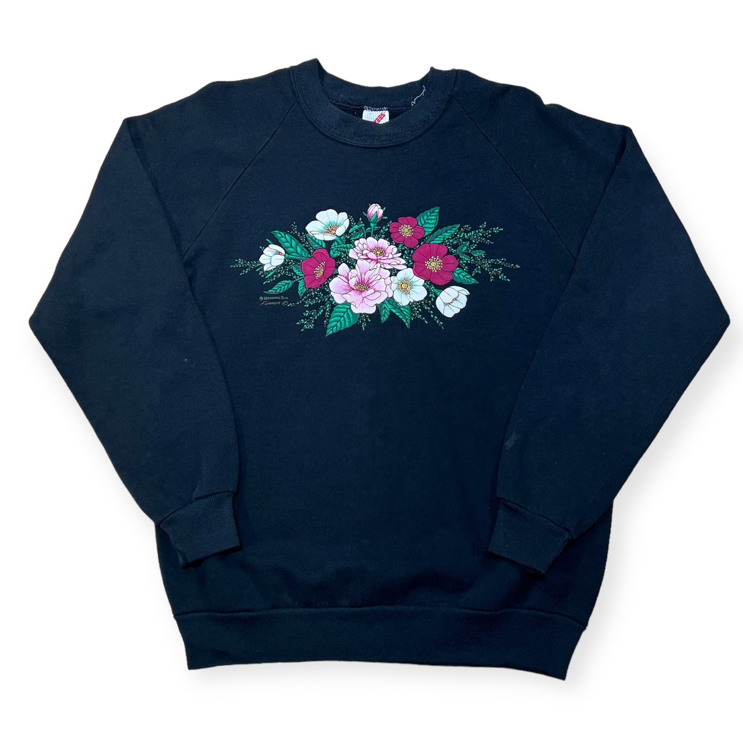 1990's Flower crewneck sweatshirt (L)