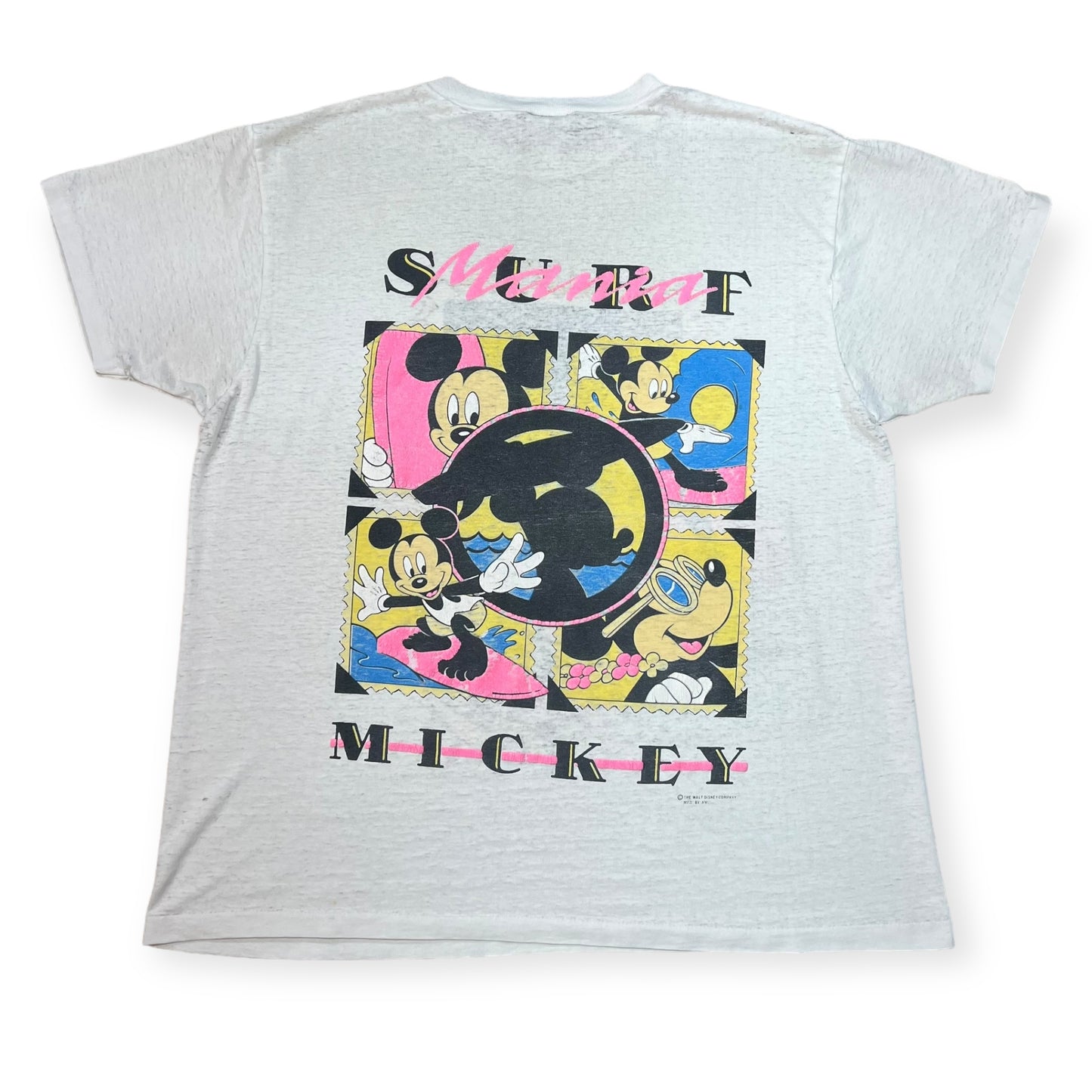 1990's Mickey Surf single stitch cartoon tee (XL)