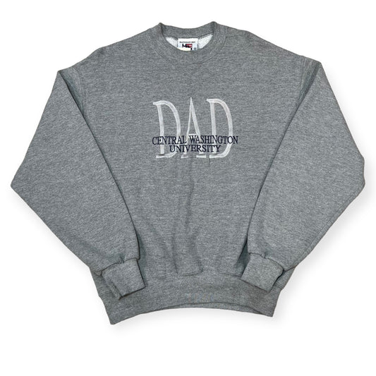 Central Washington University Dad embroidered crewneck sweatshirt (M)