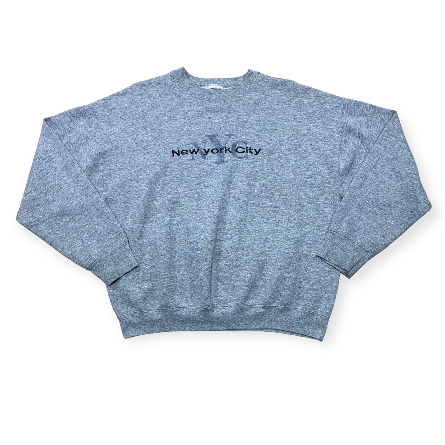 New York City embroidered location crewneck sweatshirt (XL)