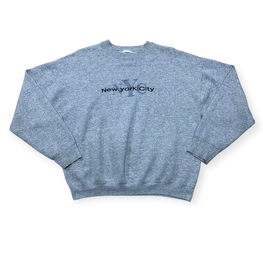 New York City embroidered location crewneck sweatshirt (XL)