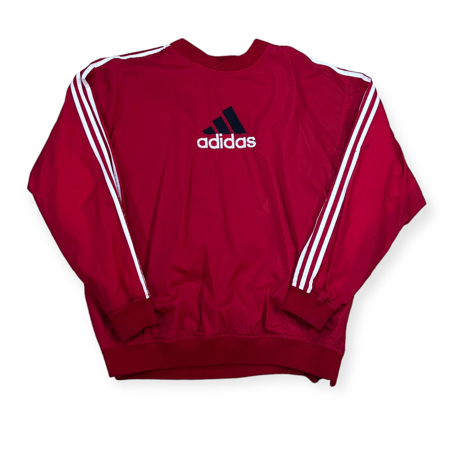 1990's Adidas windbreaker crewneck sweatshirt (L)