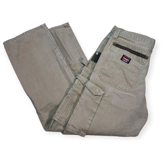 Wrangler double knee tan cargo pants (31X32)