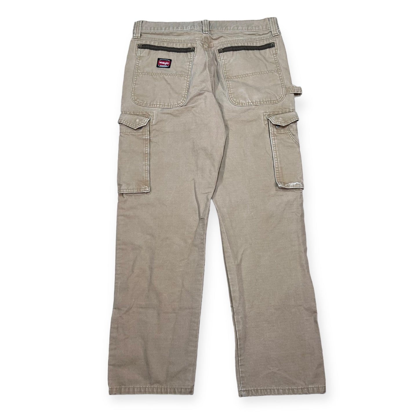 Wrangler double knee tan cargo pants (31X32)