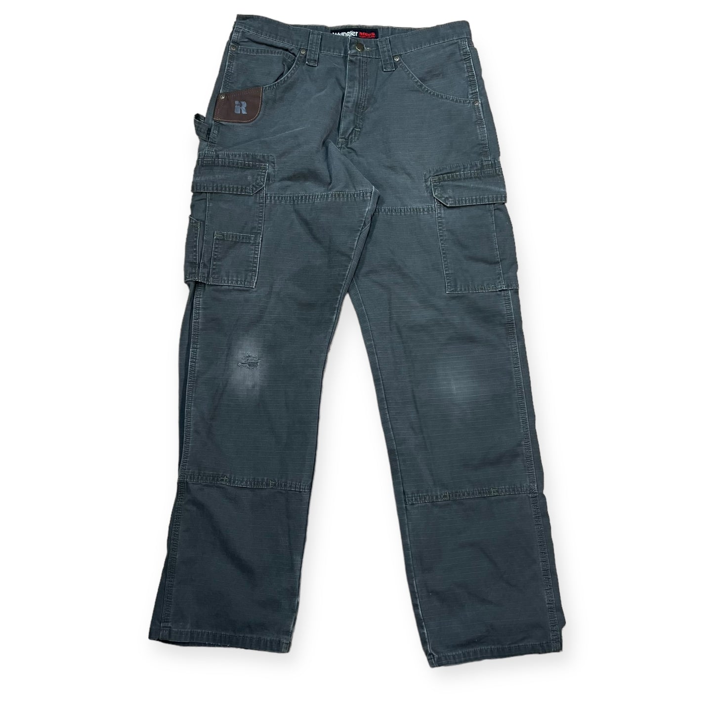 Wrangler Riggs double knee green cargo pants (32X32)