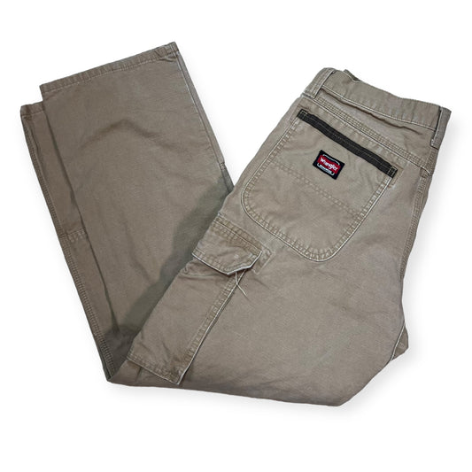 Wrangler double knee tan cargo pants (32X32)