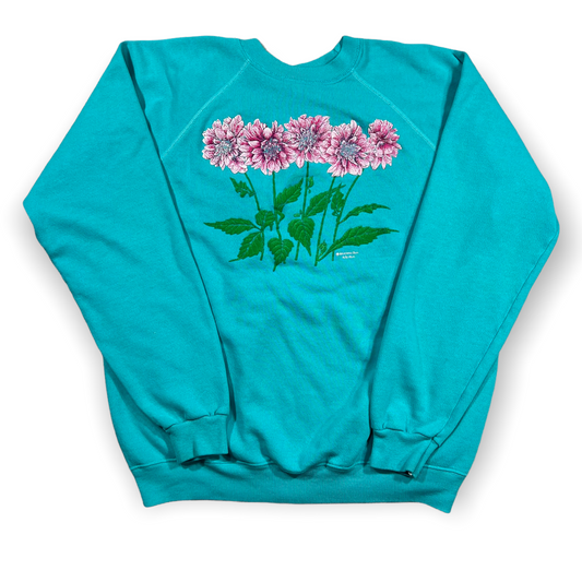 Flower crewneck sweatshirt (M)